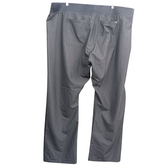 FIGS Women's Technical Collection Livingstone Flat Front Gray Scrub Pants 2XL - Picture 2 of 6